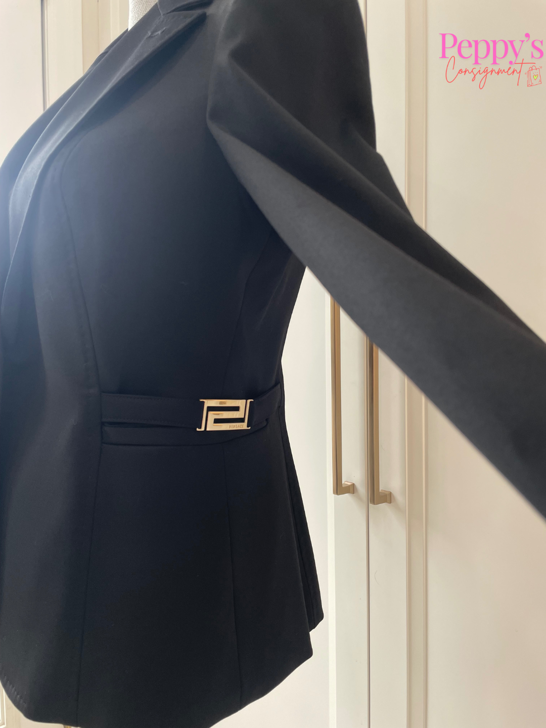 Versace Satin Finished Blazer Size 44