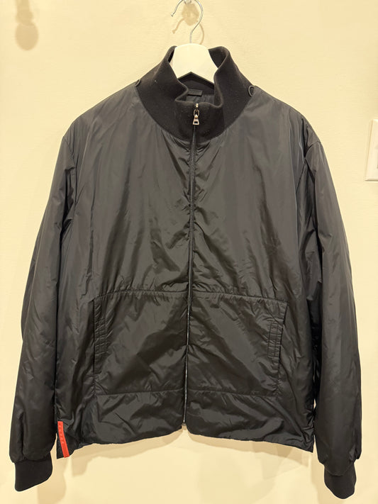 Prada Nylon Bomber with Removable Shell Size IT 52