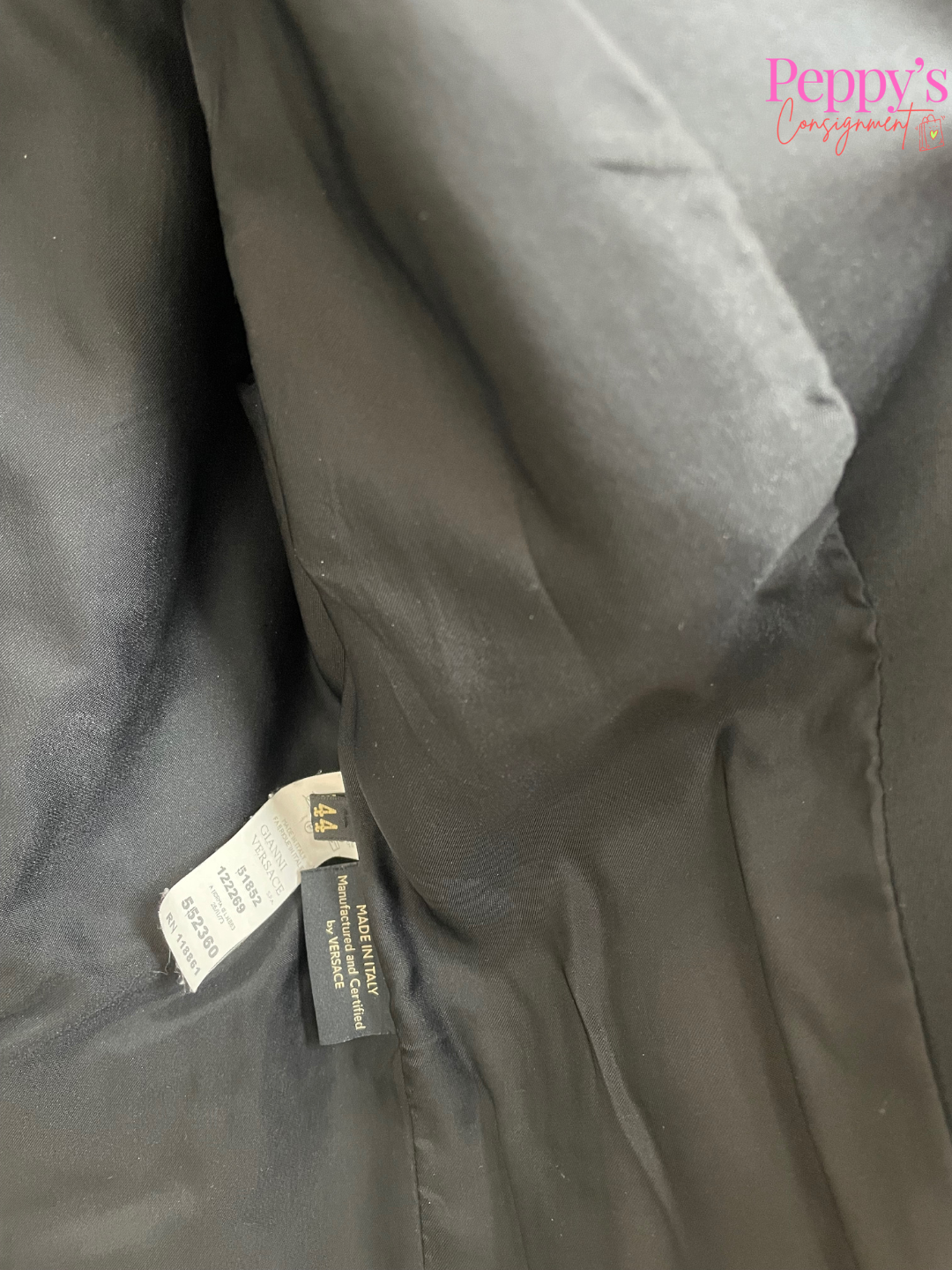 Versace Satin Finished Blazer Size 44