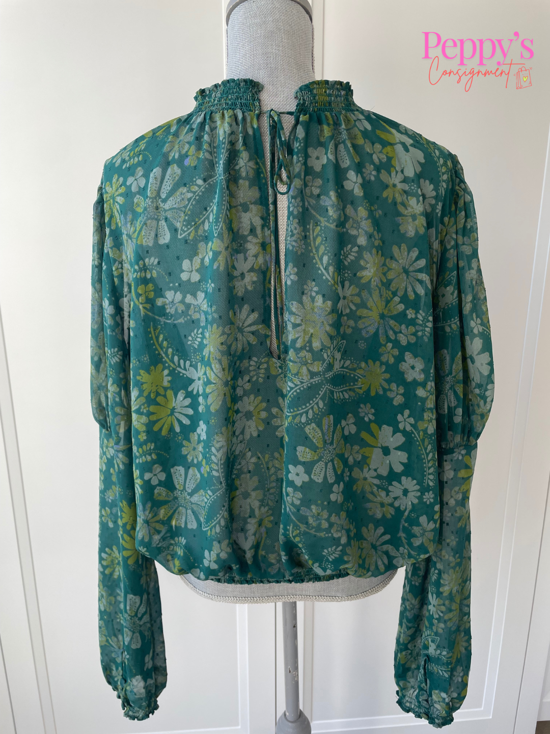 Free People Floral Blouse Size L