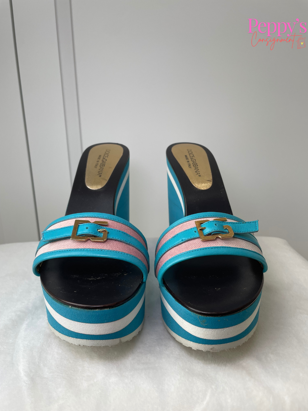 Dolce and Gabbana Wedge Sandals Size 38.5