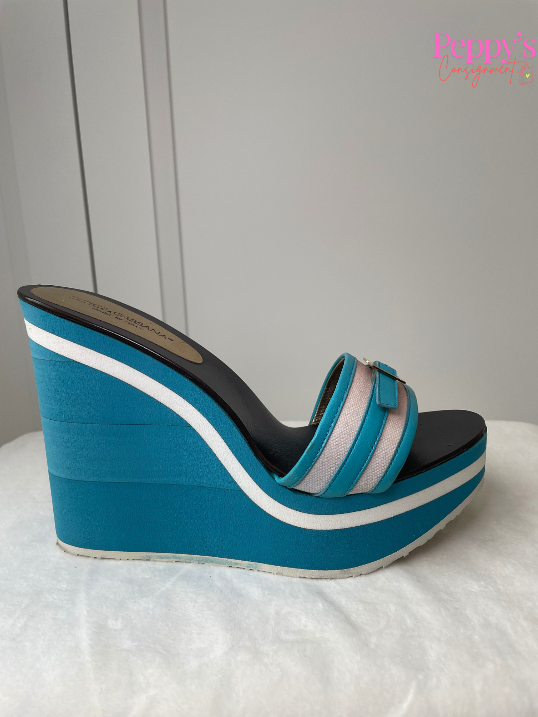 Dolce and Gabbana Wedge Sandals Size 38.5