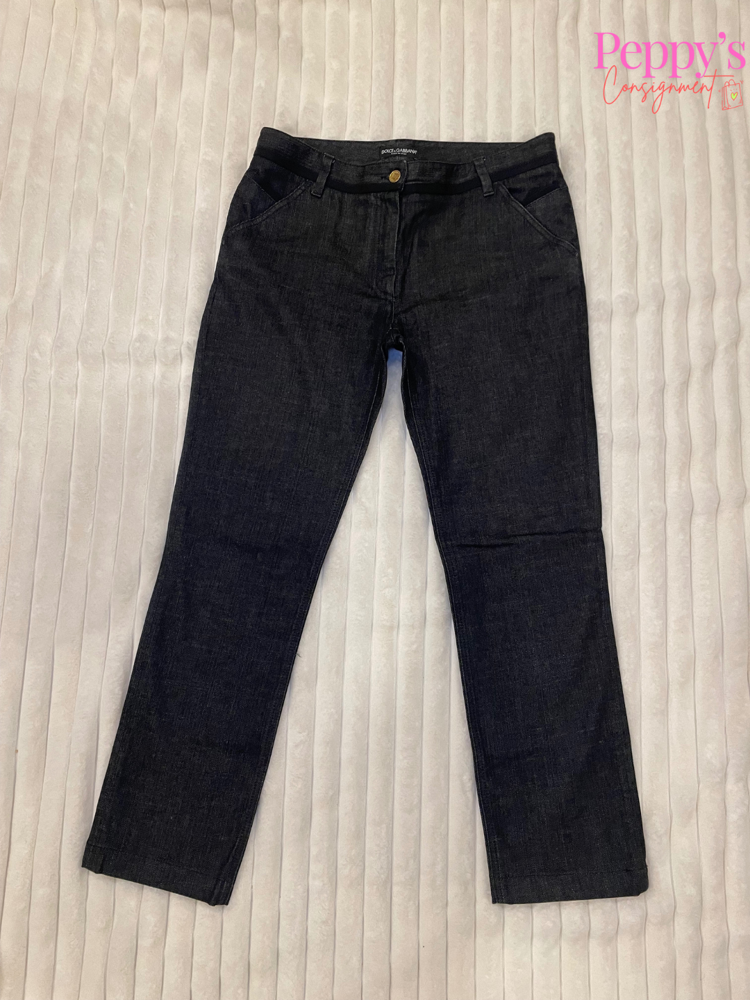 Dolce and Gabbana Black Jeans Size 46