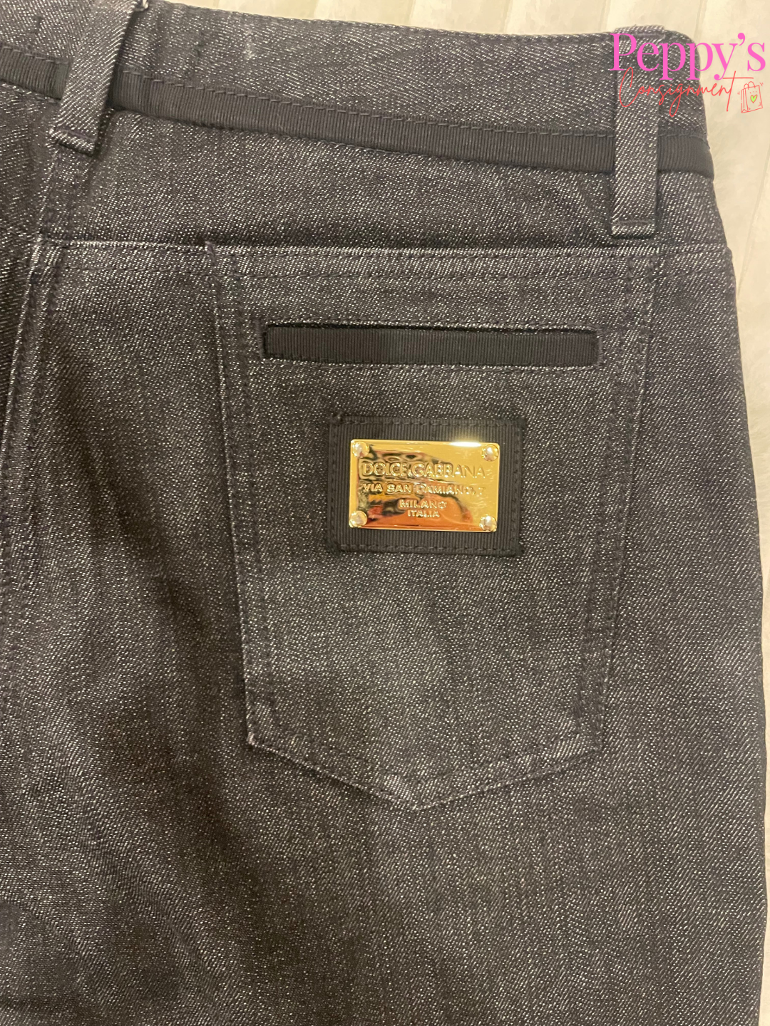 Dolce and Gabbana Black Jeans Size 46