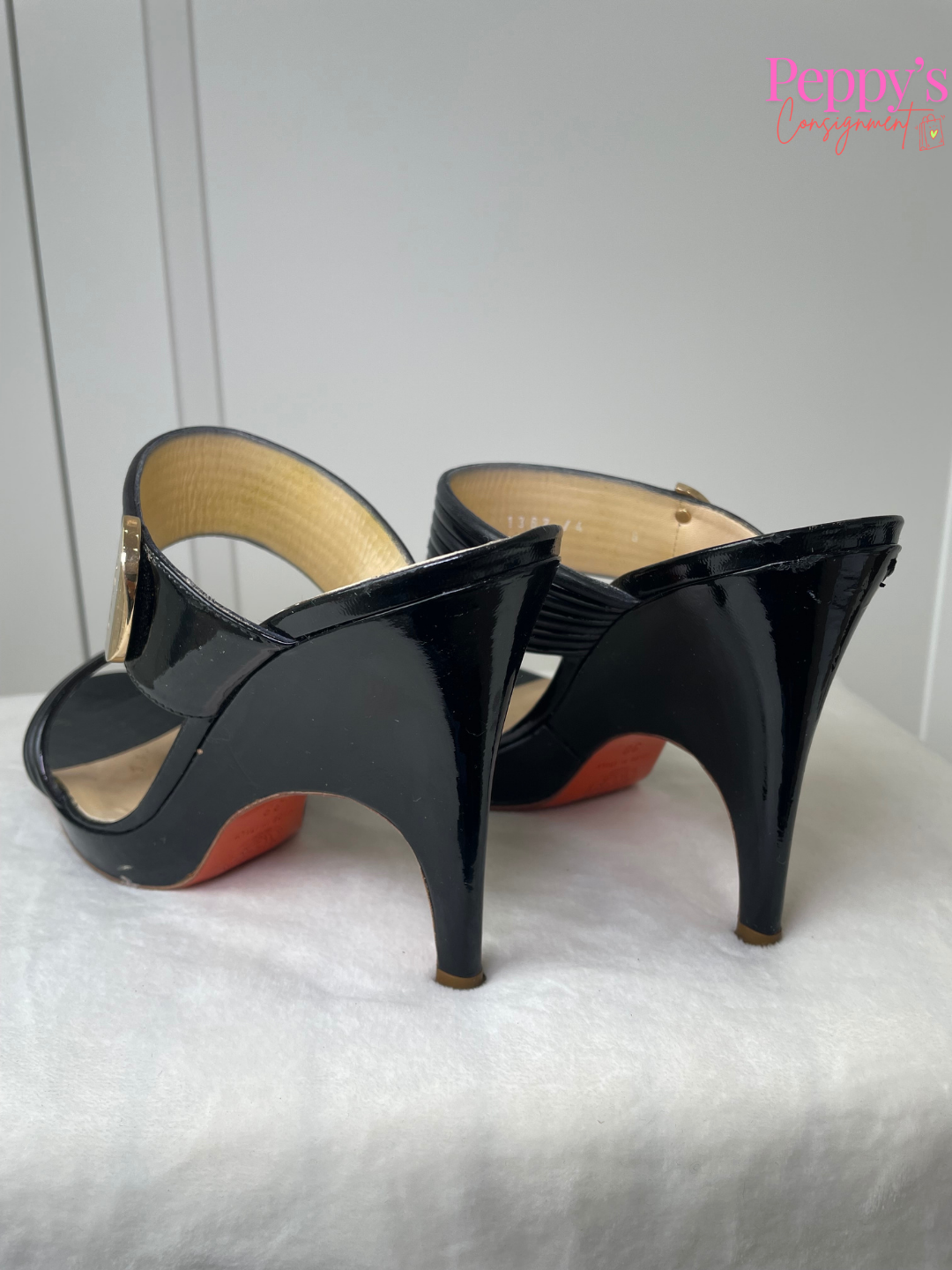 Versace Patent Leather Mule Size 38