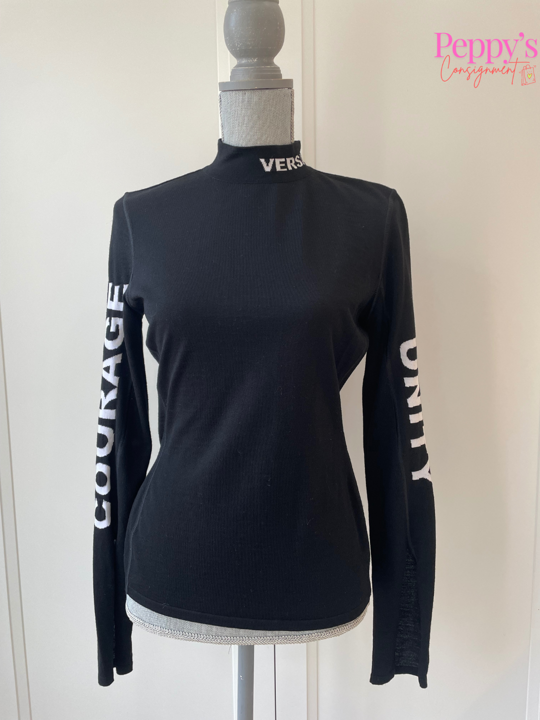 Versace Courage and Unity Mock Neck Size 42