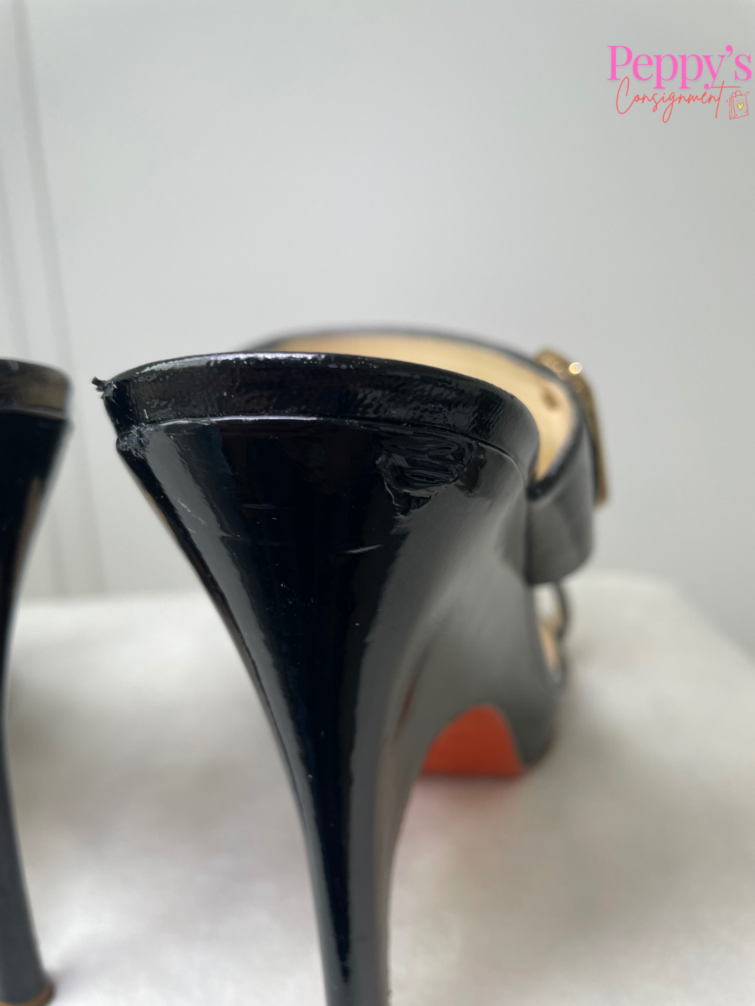 Versace Patent Leather Mule Size 38