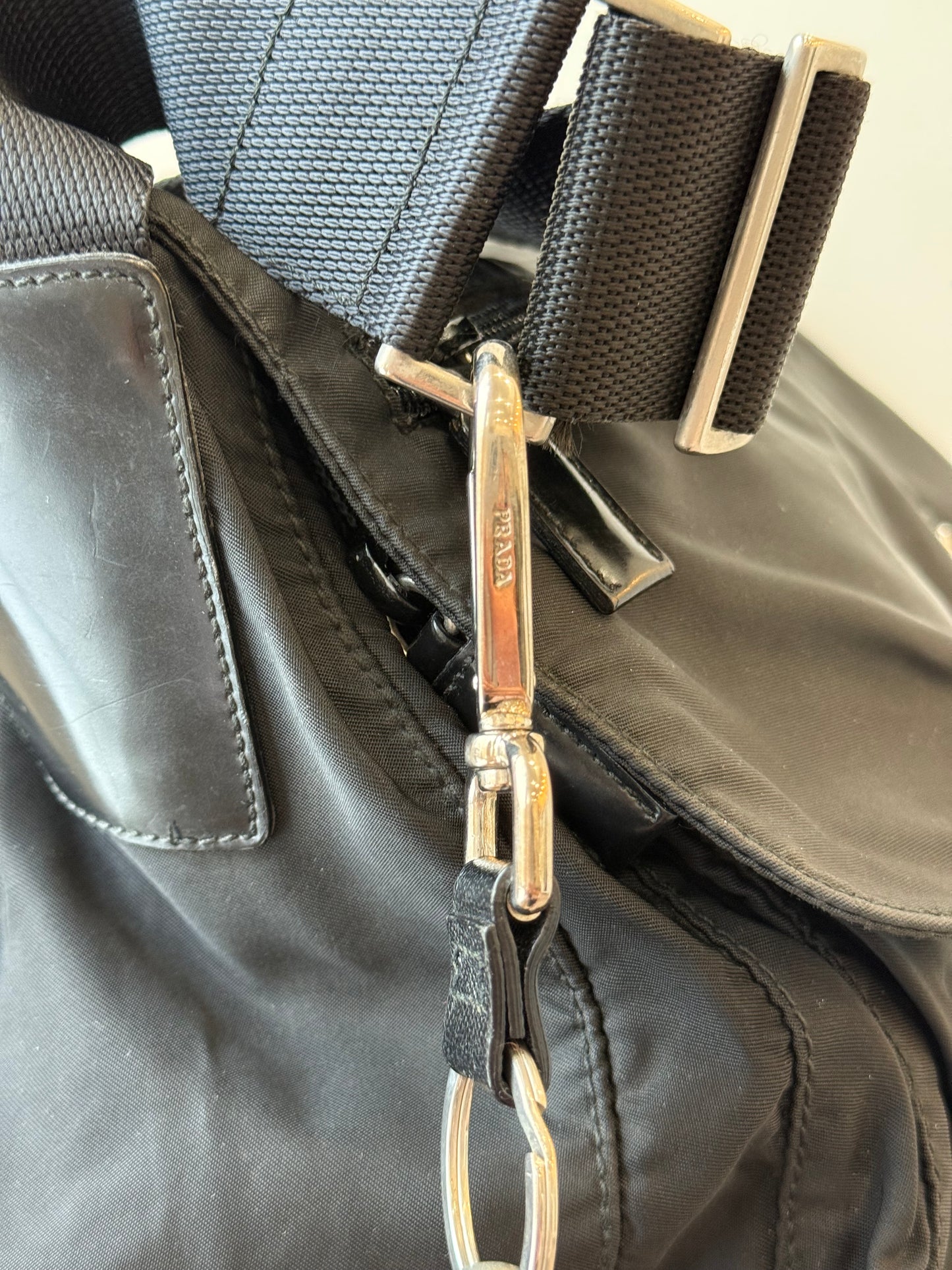 Prada Robot Saffiano Leather & Metal Bag Charm / Keychain – Multicolour