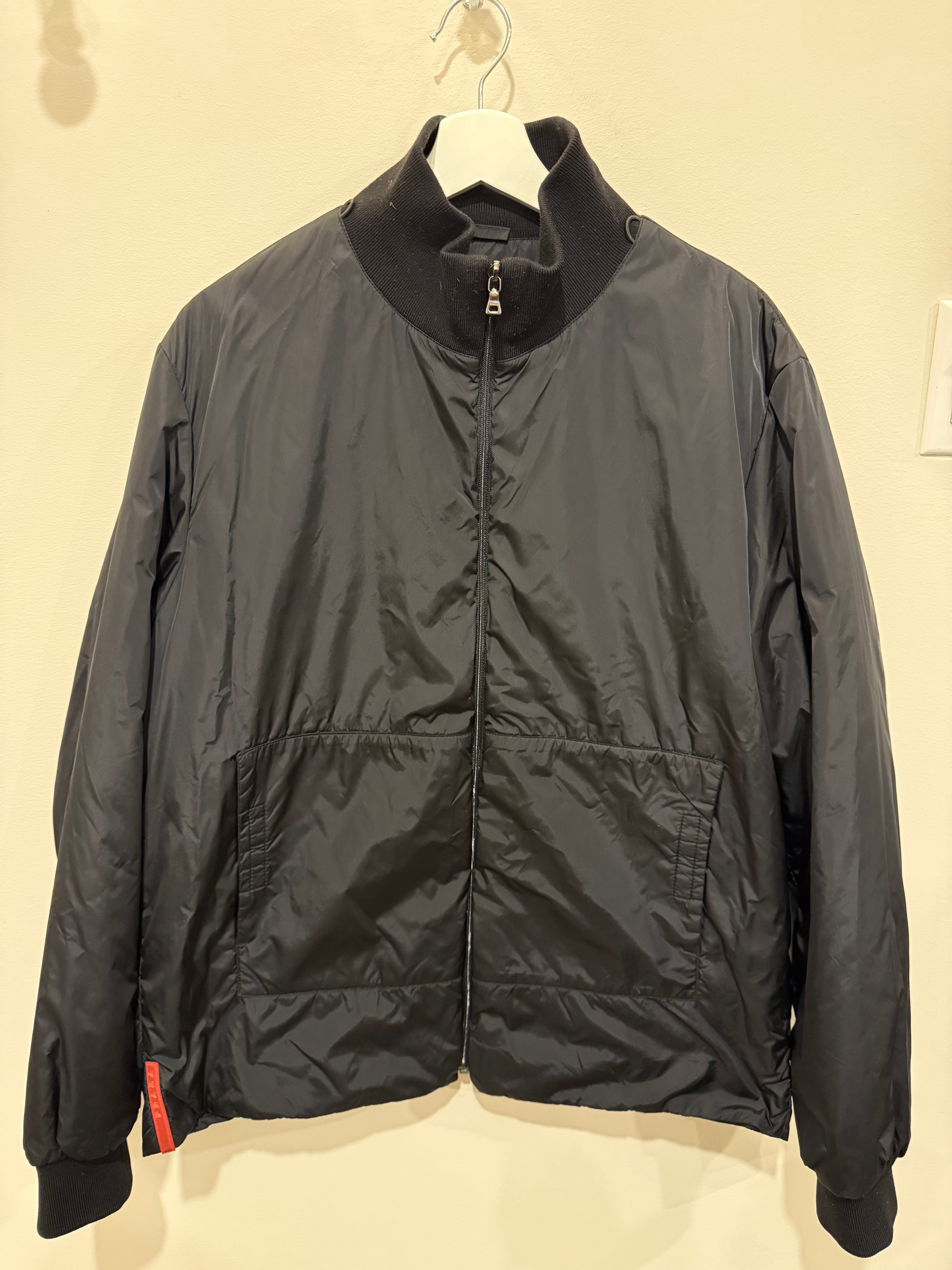 Prada Nylon Bomber with Removable Shell Size IT 52 – Peppy's