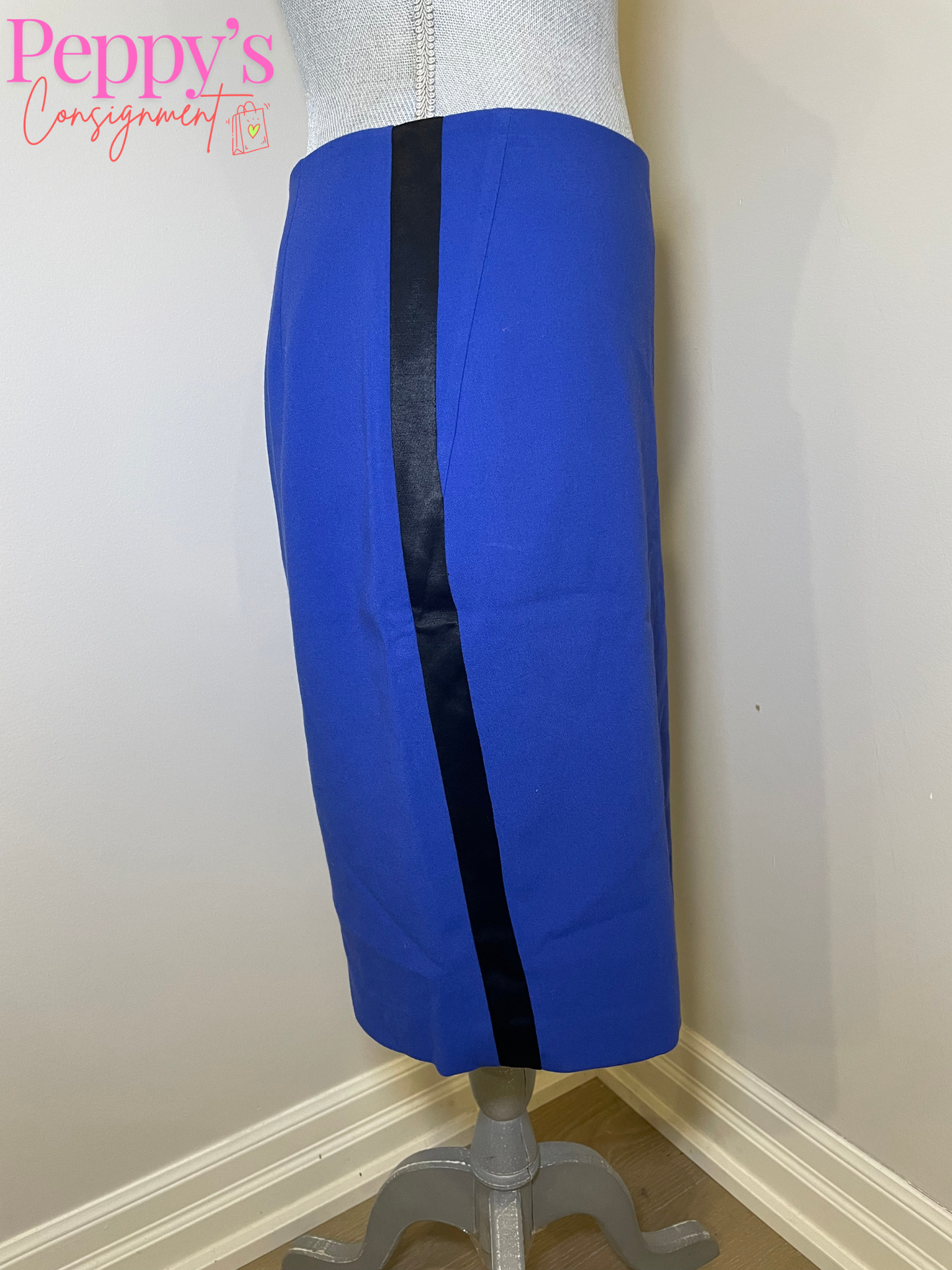 Sandro Blue Pencil Skirt