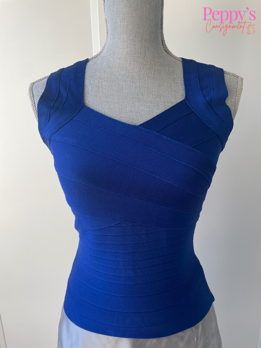 Marciano Blue Bandage Top