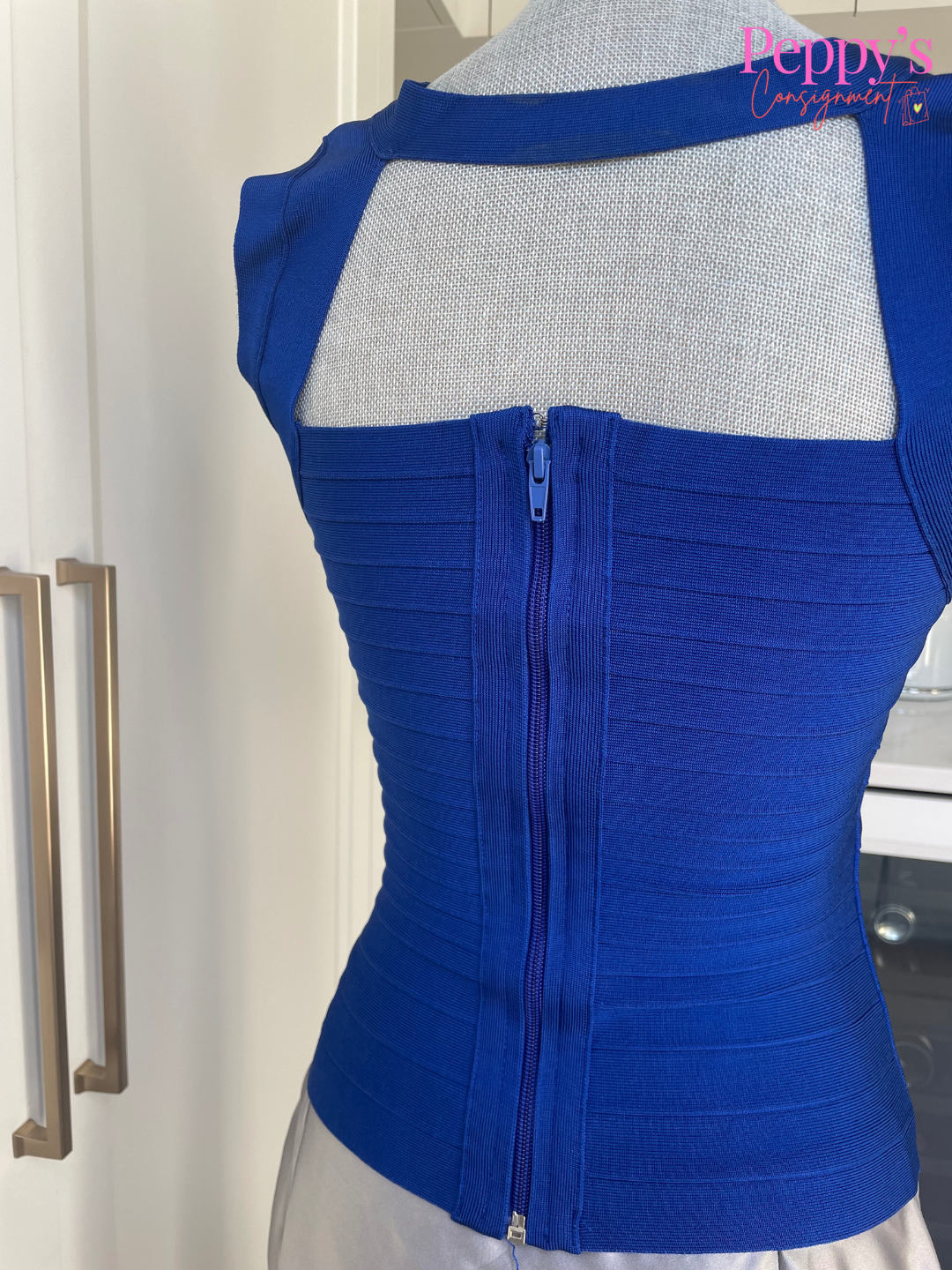 Marciano Blue Bandage Top