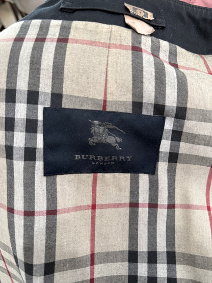 Burberry Single-Breasted Trench Coat with Check Lining – Size XL