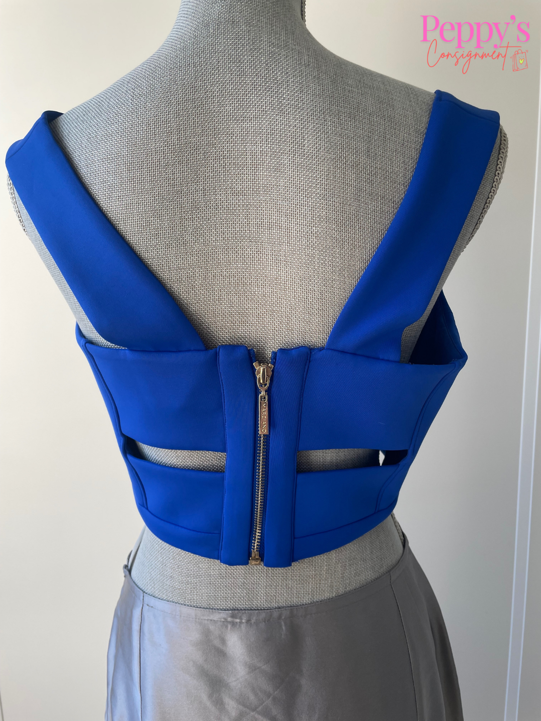 Marciano Blue Cropped Top