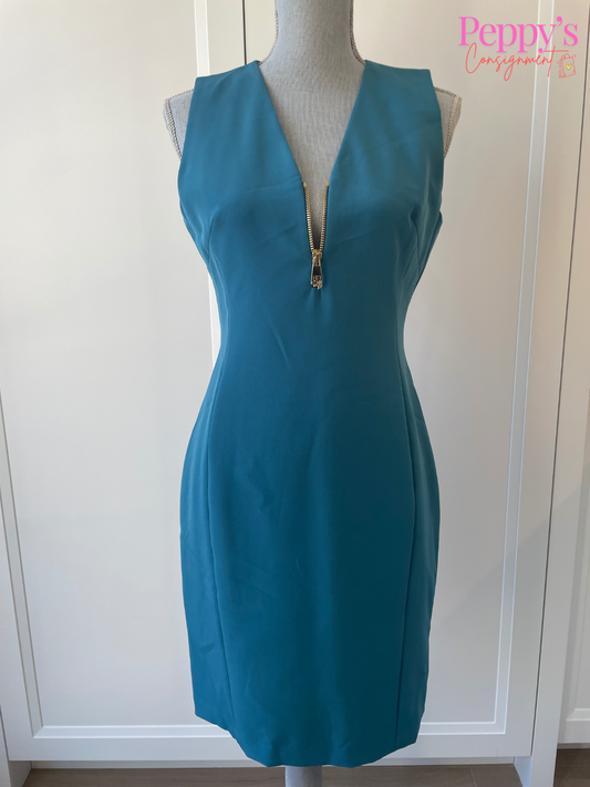 Versace Collection Teal Dress