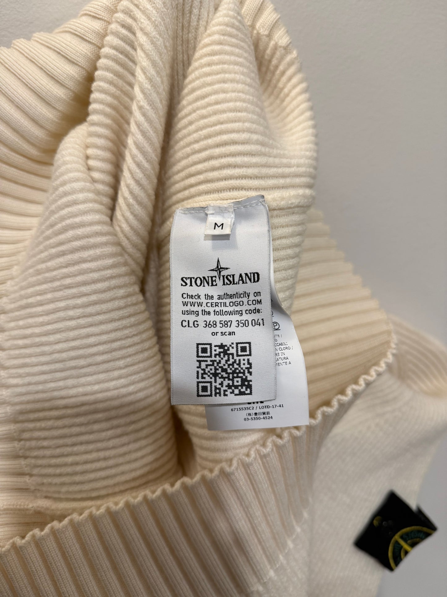 Stone Island Wool Turtleneck Size M fits like S