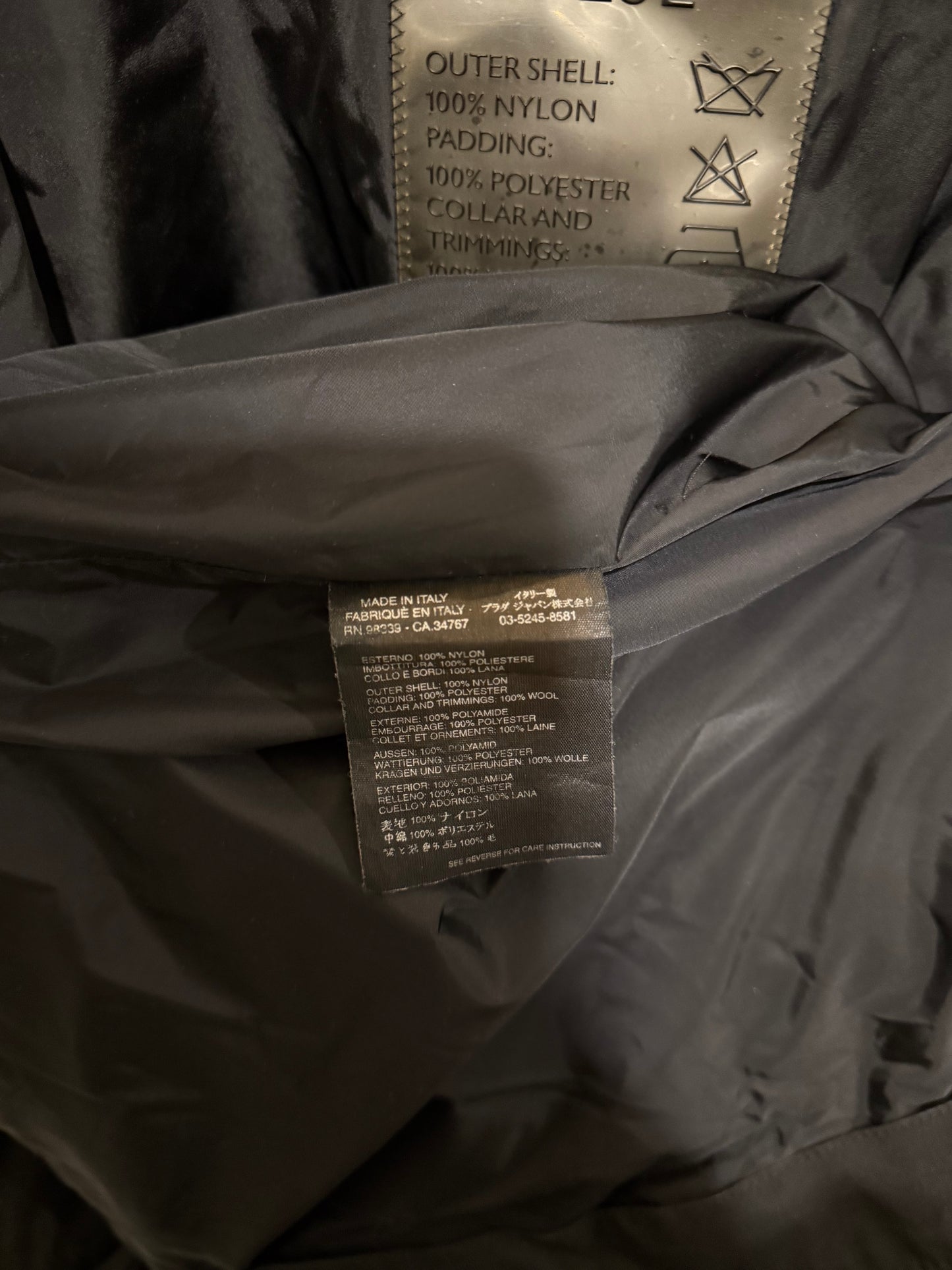 Prada Nylon Bomber with Removable Shell Size IT 52