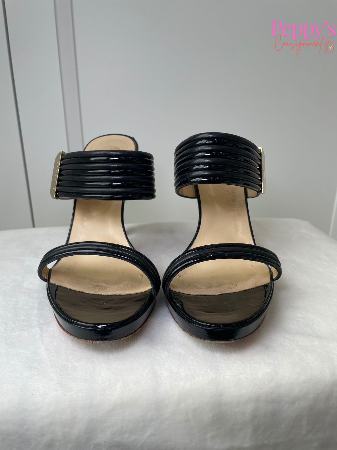 Versace Patent Leather Mule