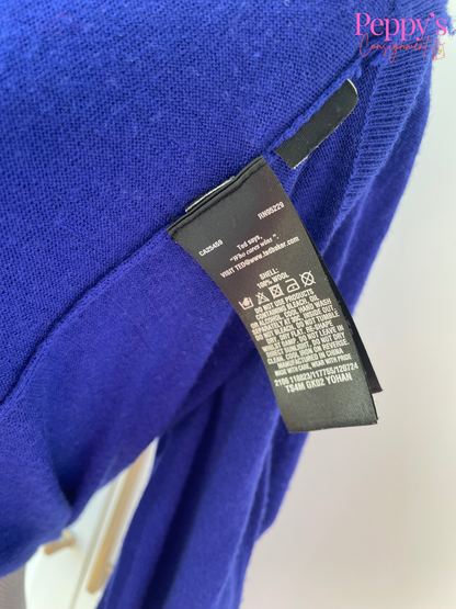 Ted Baker Royal Blue V Neck Size 4