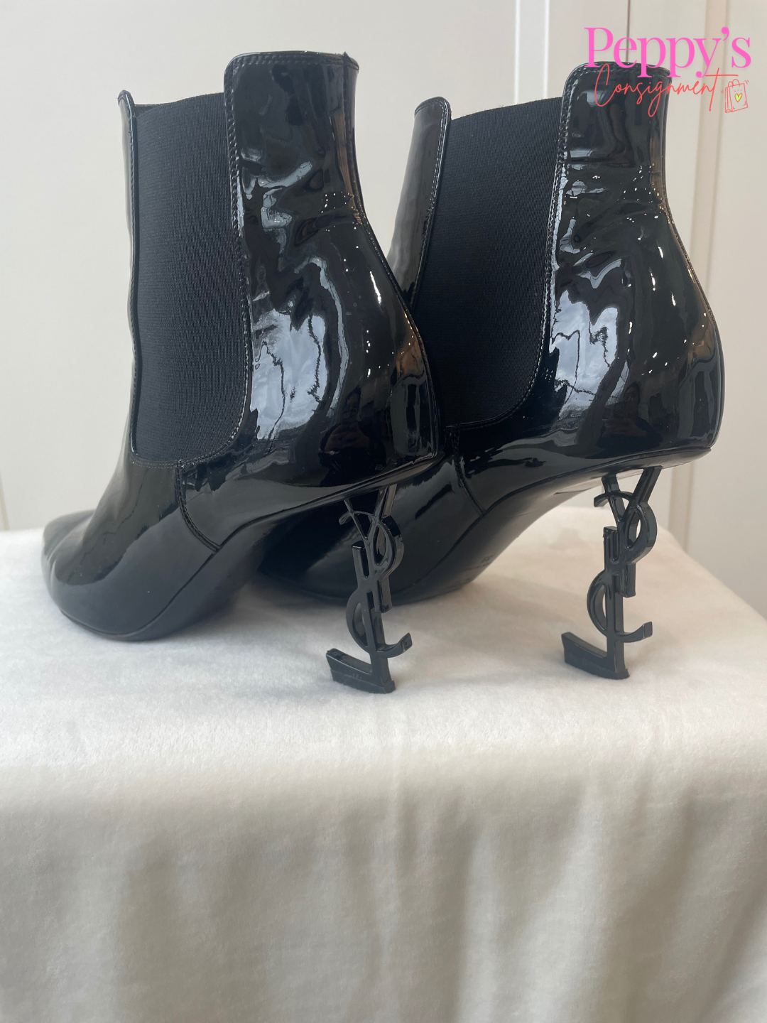 YSL Black Booties