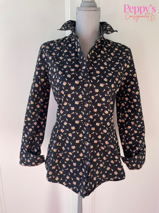 Brooks Brothers Floral Print Button Up