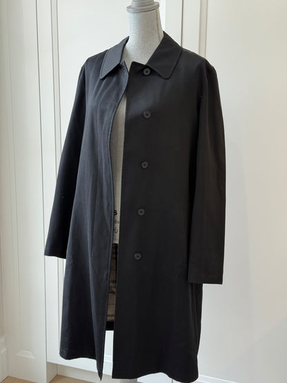 Burberry Single-Breasted Trench Coat with Check Lining – Size XL