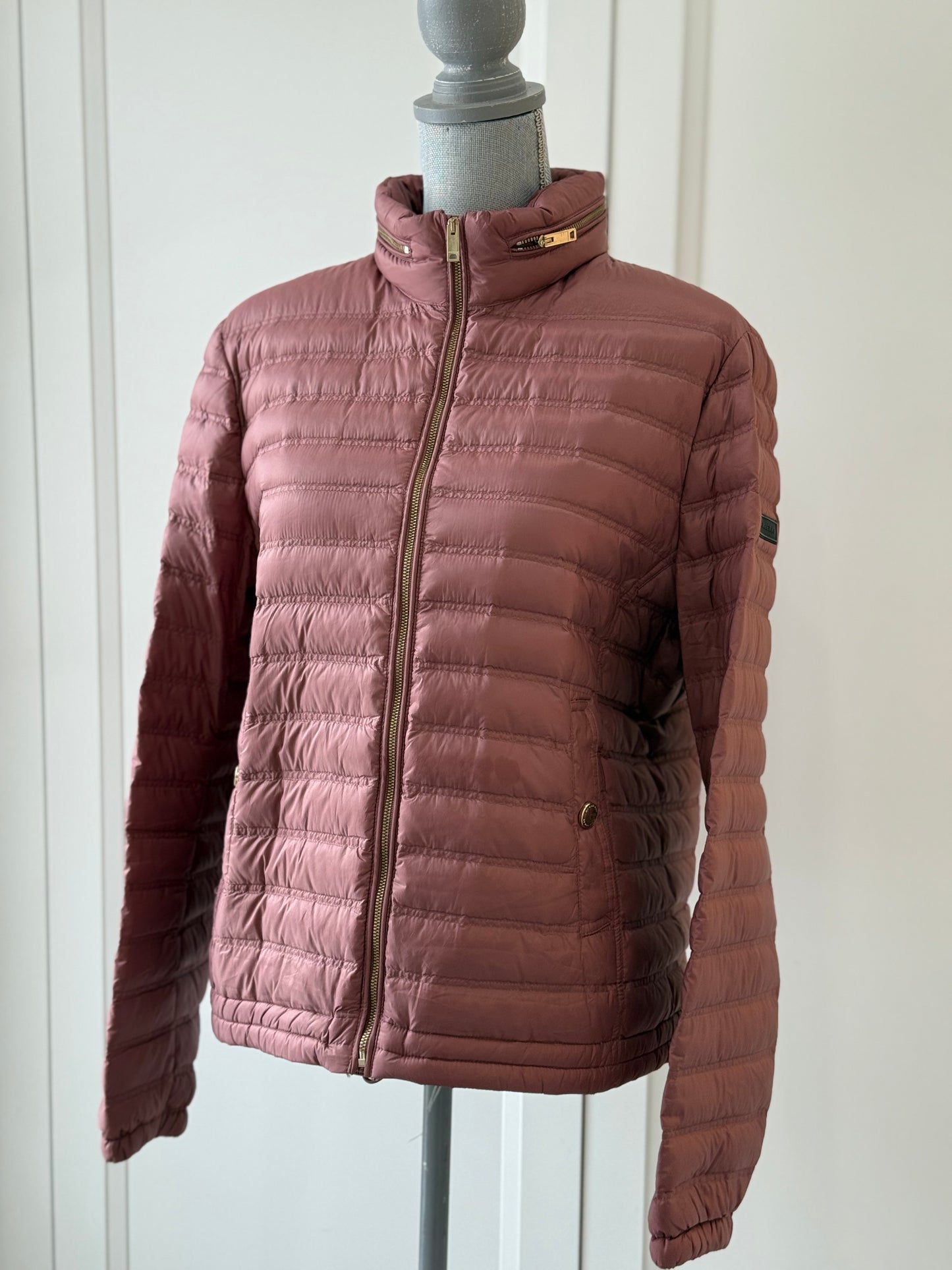 Burberry Dusty Rose Quilted Jacket – Size XL