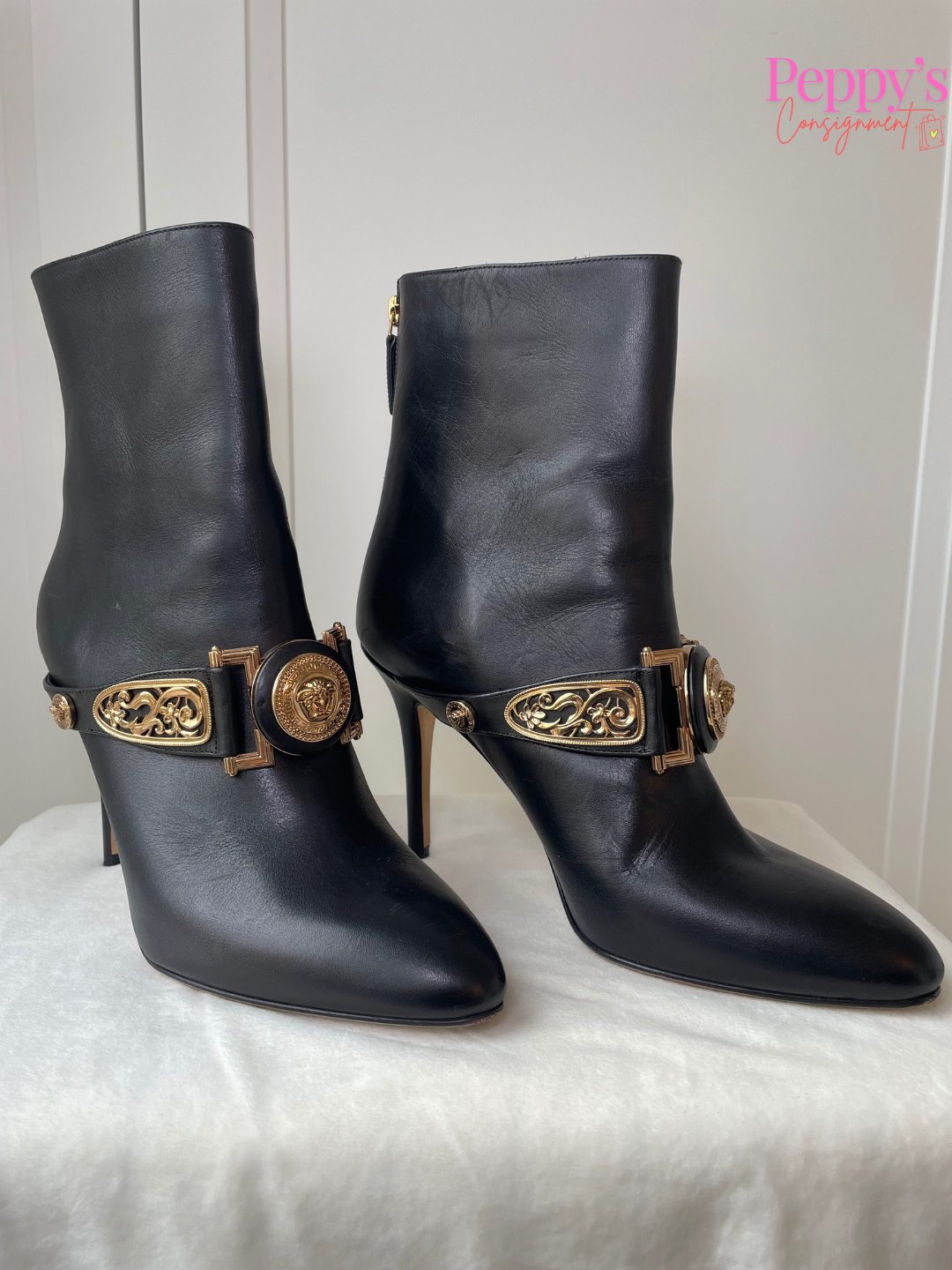 Versace Stiletto Medusa Ankle Boot