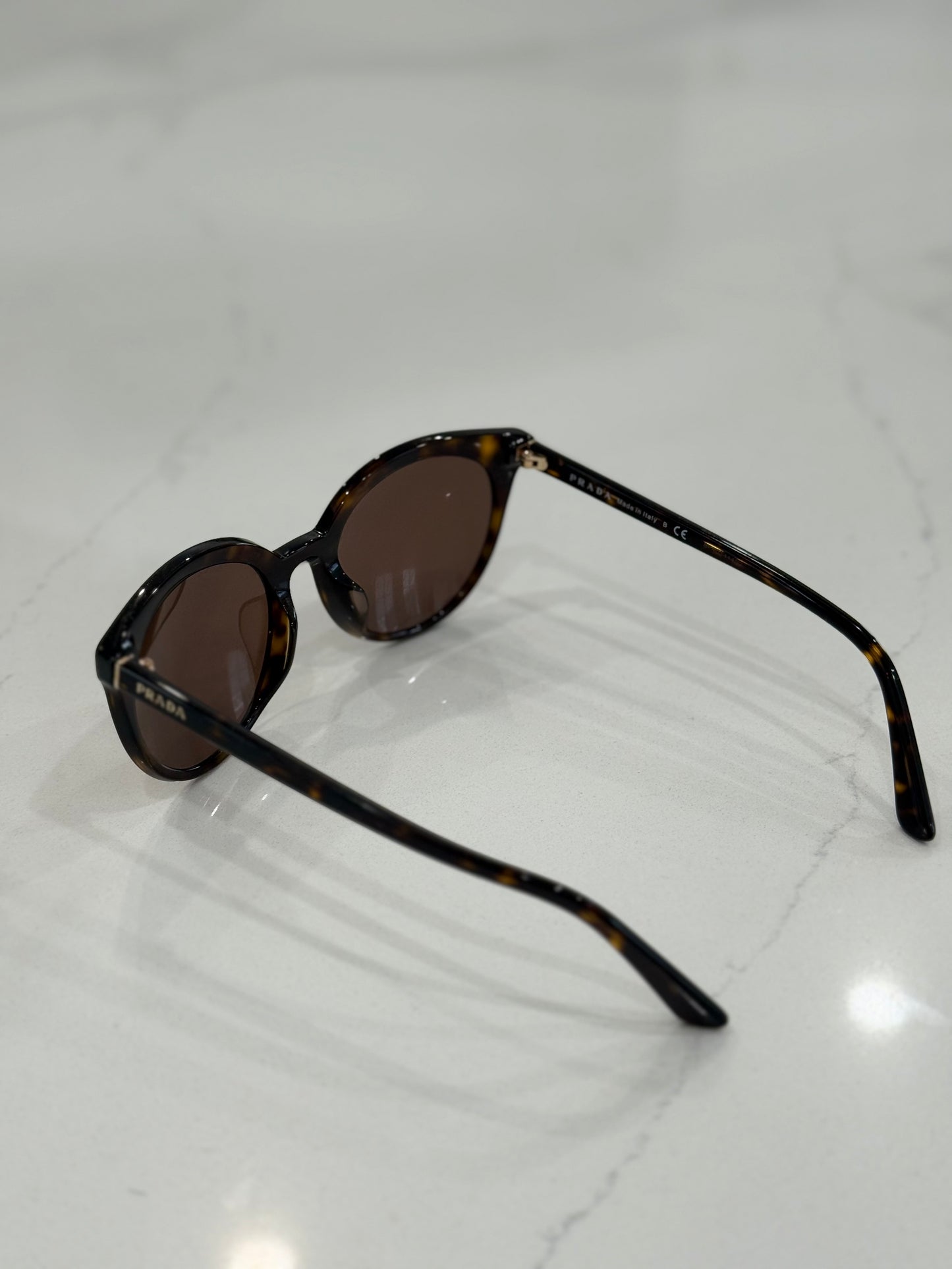 Prada PR 02XS Sunglasses – Havana (Tortoiseshell) Acetate / Brown Lenses