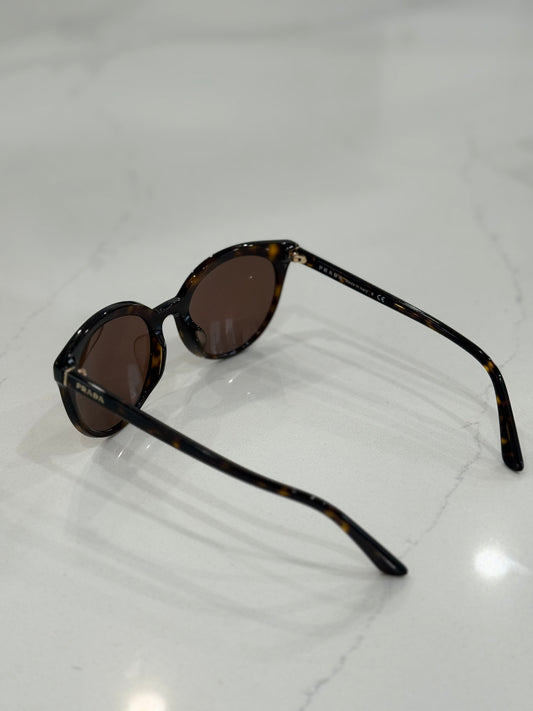 Prada PR 02XS Sunglasses – Havana (Tortoiseshell) Acetate / Brown Lenses