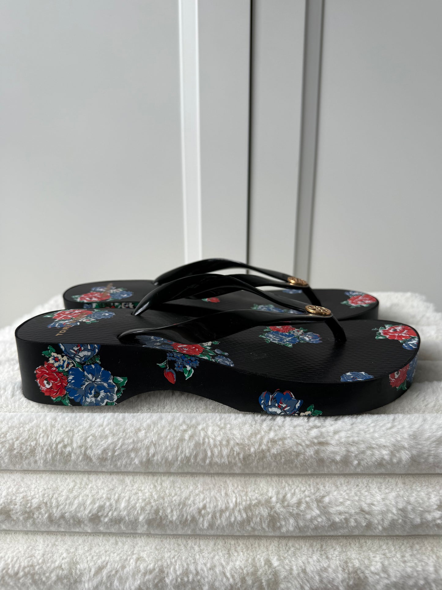 Tory Burch Platform Flip Flops - Size 8