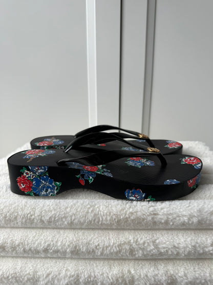 Tory Burch Platform Flip Flops - Size 8
