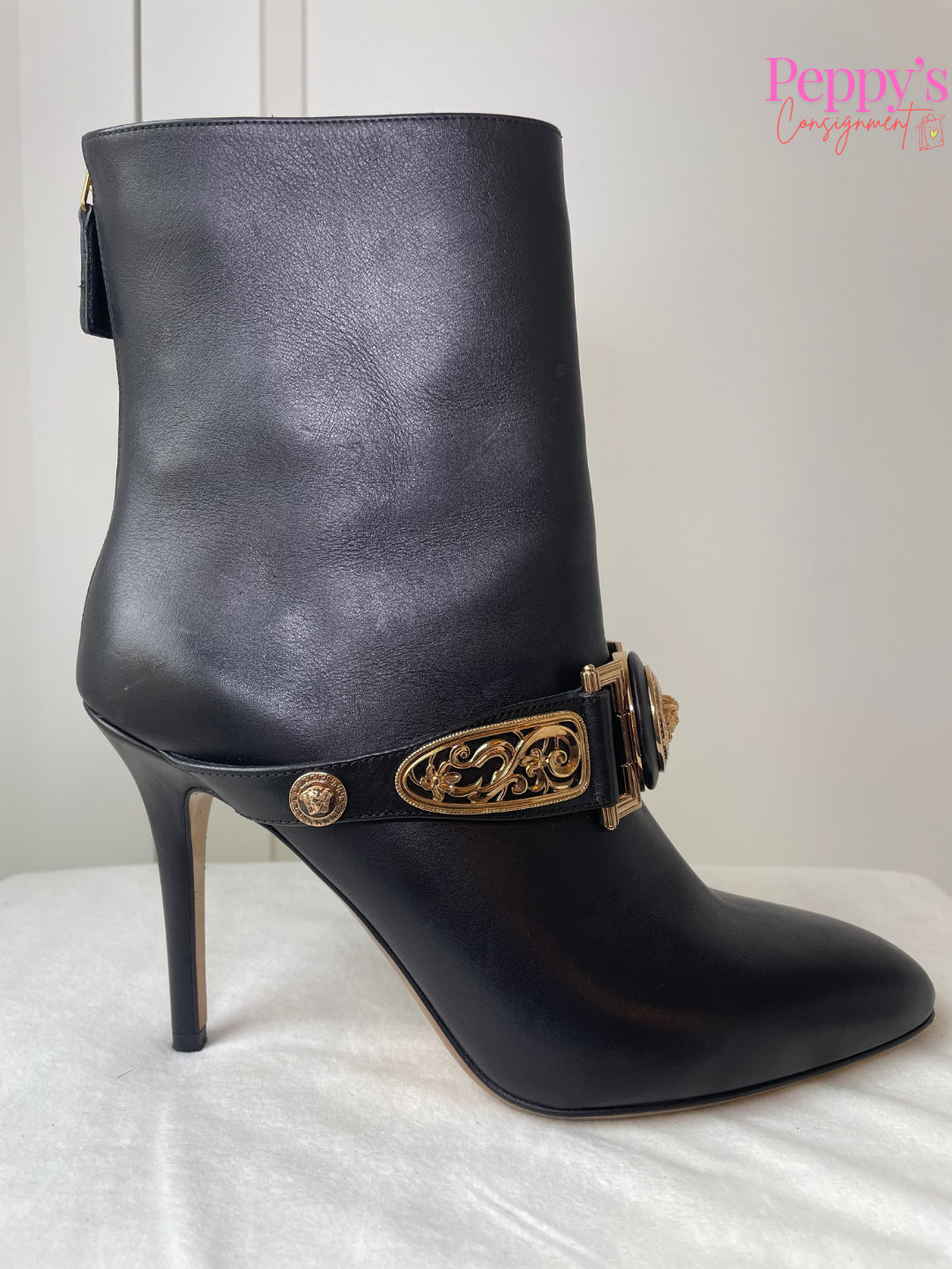 Versace Stiletto Medusa Ankle Boot