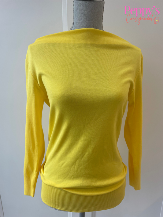 Ralph Lauren Yellow Boat Neck Sweater