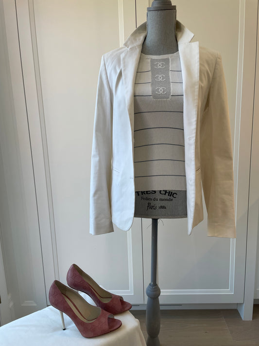 Theory White Blazer