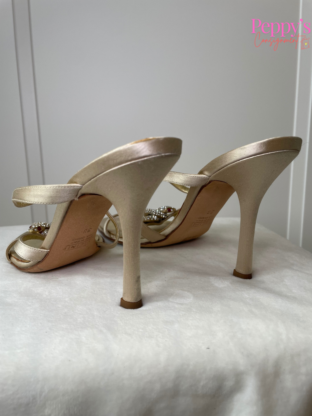 Giuseppe Zanotti Gold Snake Heels