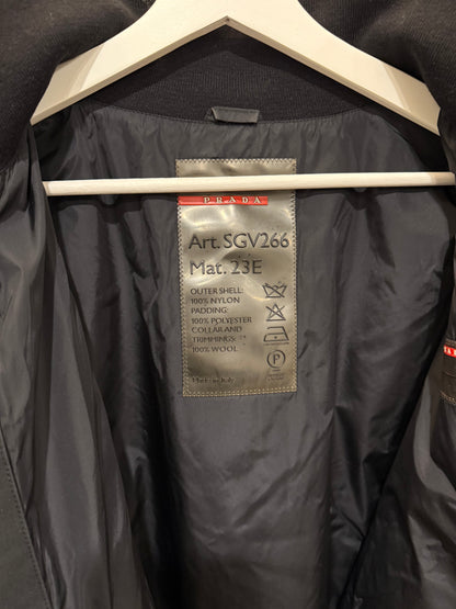 Prada Nylon Bomber with Removable Shell Size IT 52