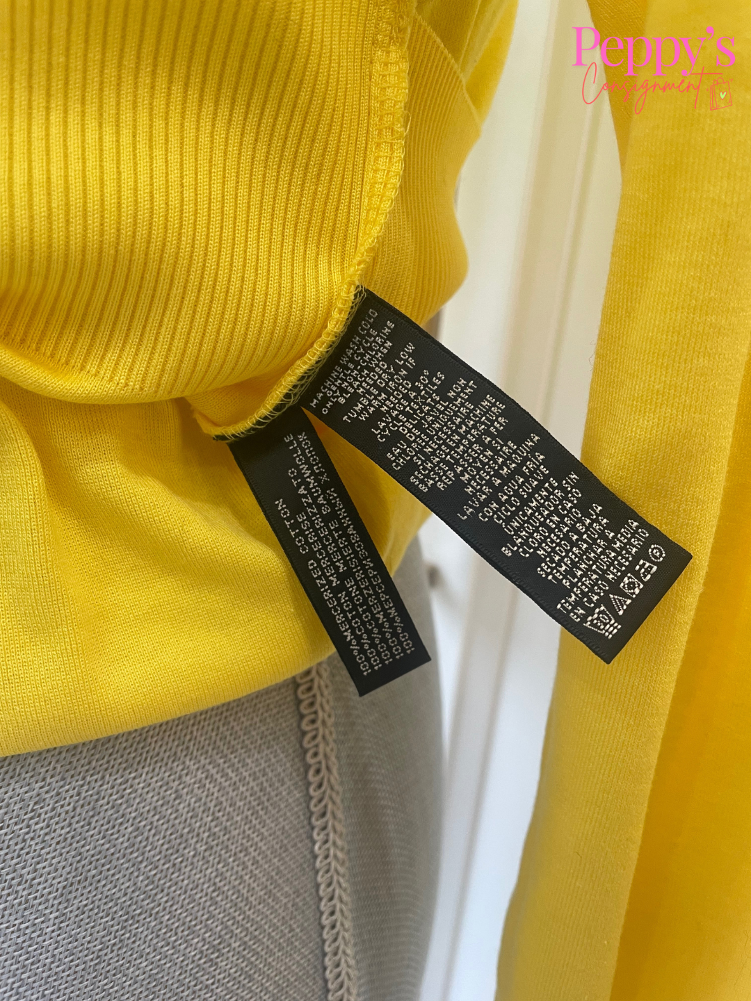 Ralph Lauren Yellow Boat Neck Sweater