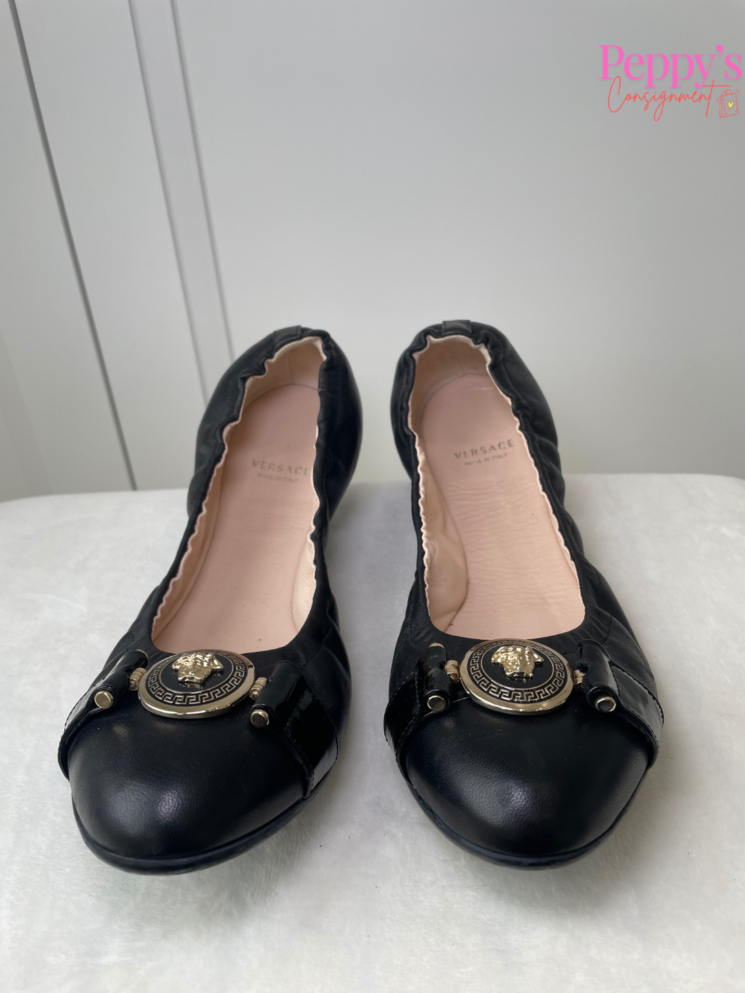 Versace Medusa Ballerina Flats