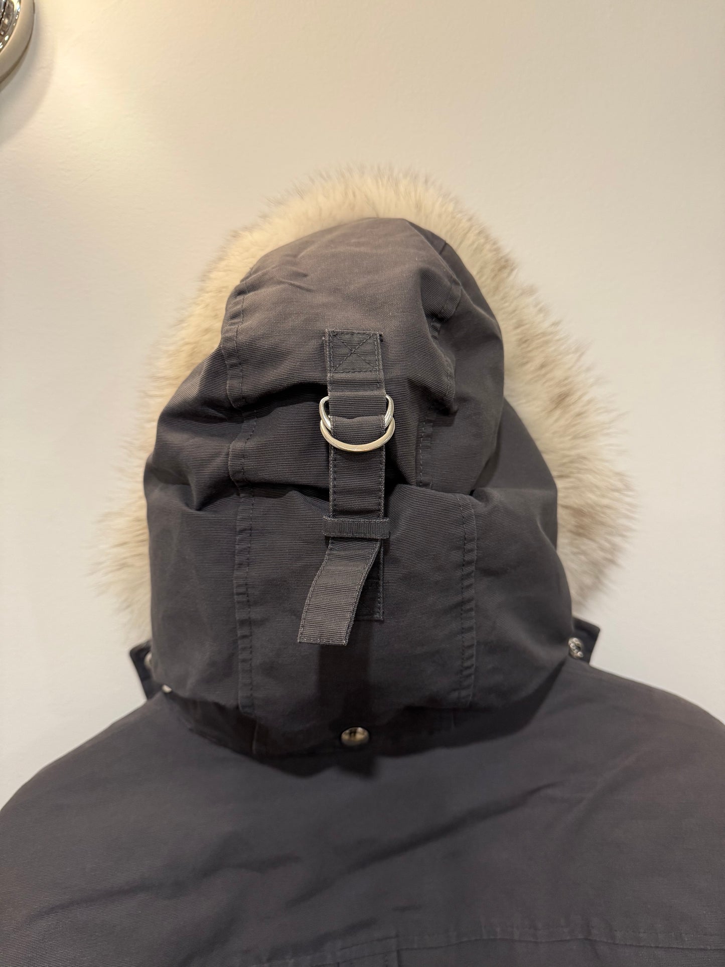 Moose Knuckles Grey Down Bomber Size M