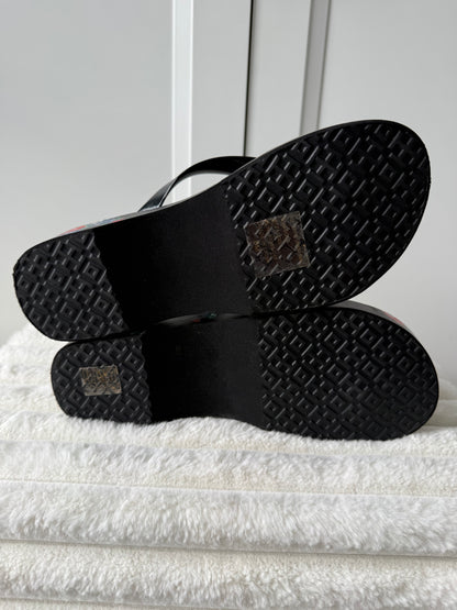 Tory Burch Platform Flip Flops - Size 8