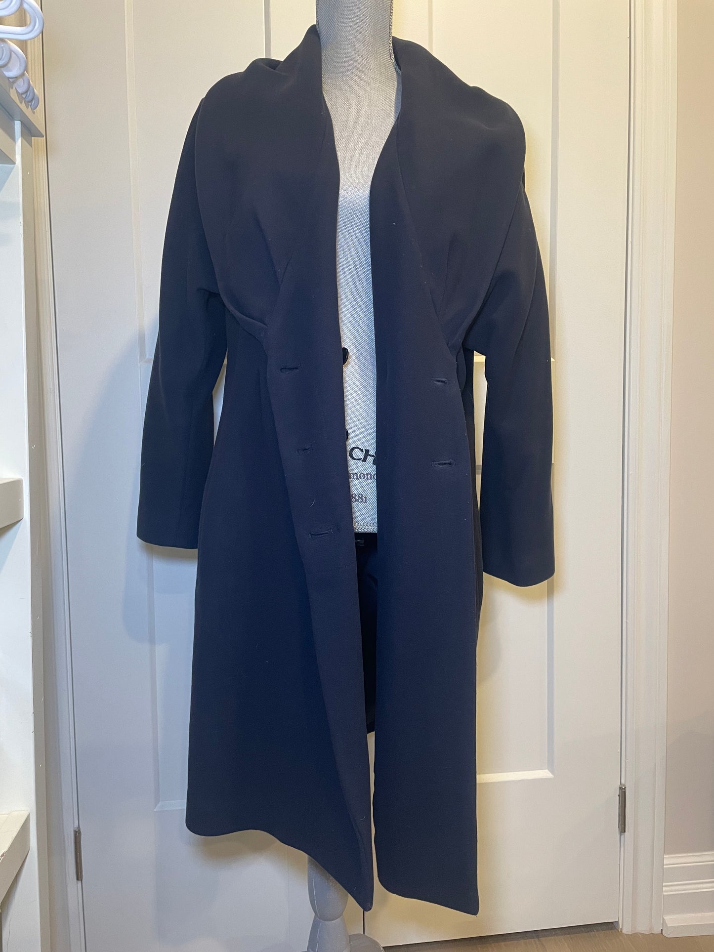 Alexander McQueen Navy Coat