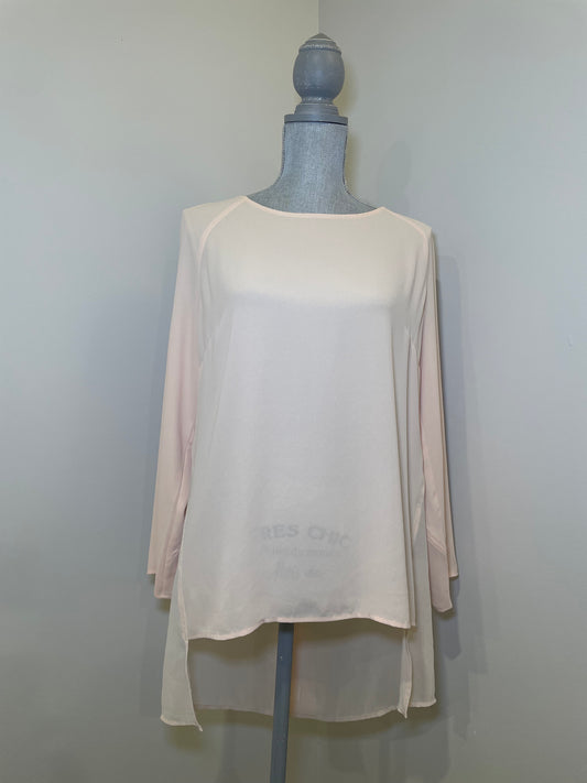 Oak and Fort Pale Pink Silk Blouse