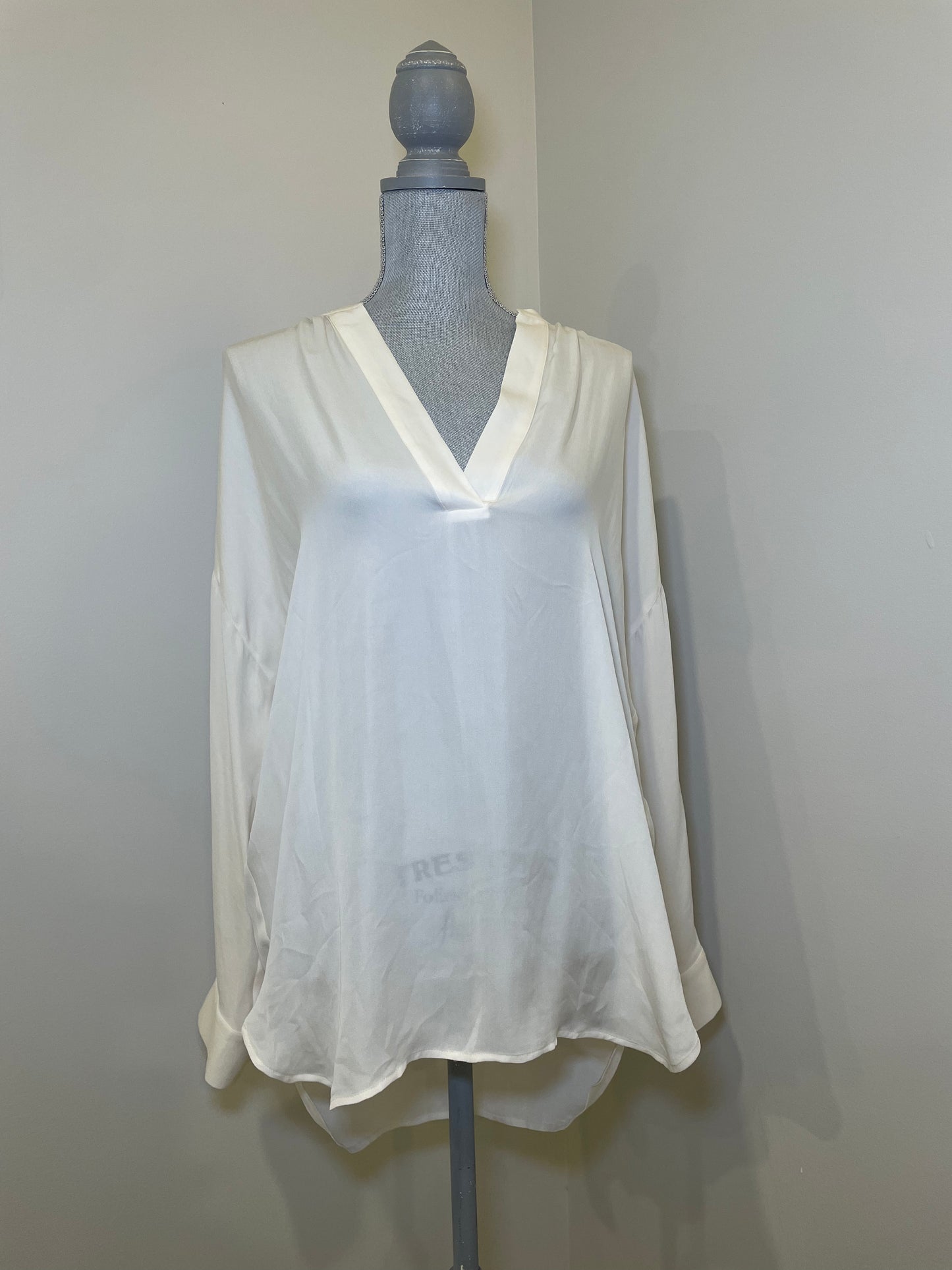 Vince Cream Silk Blouse