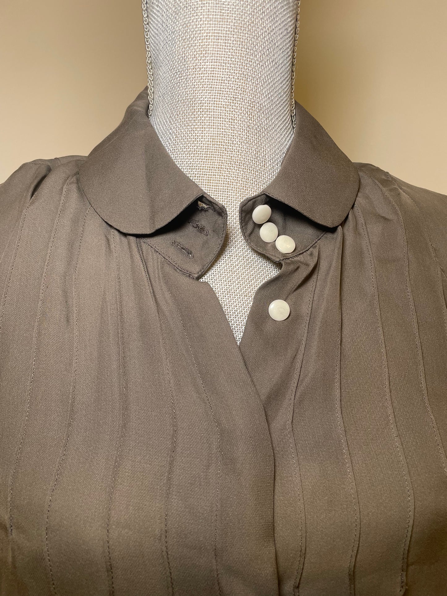 Walter Peter Pan Collar Silk Blouse